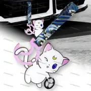 Artemis Moon Anime JDM Ring Tsurikawa Car Train Bus Handle Strap -BL Waves Nylon