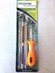 NEW CHAINSAW CHAIN SHARPENING FILE AND GUIDE 3/16" (4.8MM)
