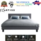 Artiss Double Bed Frame Grey NEO Modern Stylish Durable Home Bedroom Furniture