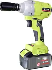 Cordless Electric Impact Wrench - 320N.m Rechargeable Screwdriver Brushless Motor Wrench with 2 x Batteries, Used Alternately