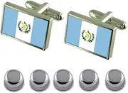 [Select Gifts] Shirt Dress Studs Guatemala Flag Cufflinks