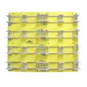 ALLEN TEL PROUCTS GB183B5 YELLOW WOOD TELECOM BACKBOARD WITH BRACKETS