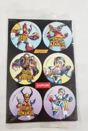 Mega Man X Nintendo Power SNES Pogs Super SNES Zero Promo spark flame boomer NEW