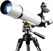 Refractor Telescope Astronomy Telescope 70mm Astronomical Refractor Telescope with Tripod Telescope for Eyepiece Beginners for Observe Professional Telescope