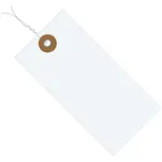 Tyvek Shipping Tags, Pre-Wired, 6 1/4" x 3 1/8", White, 1000/Case