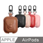 【TIMO】 AIRPODS 1/2代通用 輕奢風質感皮革保護套