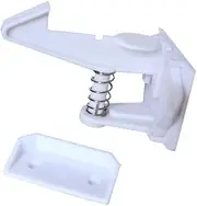 Toyvian 12pcs Cabinet Locks Invisible Spring Lock Design for Safety Protection Stick Installation for Cupboards Reliable Childproof for Home Safety