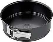 Dr. Oetker 2530 Springform Cake Tin Diameter 20 cm with Flat Base Round Steel Cake Tin with Non-Stick Coating (Colour: Black) Quantity: 1 Piece