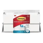 Command BATH37-SN-ES Satin Nickel Bath Wall & Cabinet Organiser - Box of 3