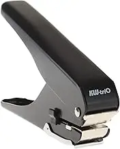 Nurdo Heavy-Duty Slot Metal Single Hole Puncher 1-Hole Paper Punch 10 Sheet Capacity for ID Card PVC Photo Slot and Paper Chipboard Art Project Documents Office School Home Supplies