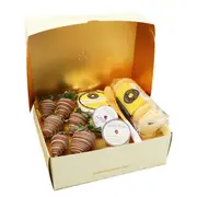 Chocolate Dipped Strawberry & Cheese Dessert Box - Medium - Edible Blooms