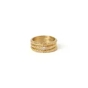 Double Emprezo Gold Ring Stack