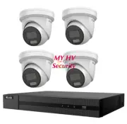 Hikvision HiLook 8MP Built-in Mic Audio Camera Kit 4x IPC-T282H-MU 4ch NVR 104MH