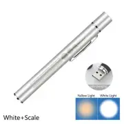USB Rechargeable Medical Handy Pen Light Mini Nursing Flashlight LED Torch Lamp