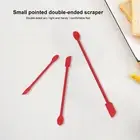 HG (3pcs Red)Small Spatula And Long Silicone Double Headed Mini Jam Cake Cream