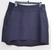 Antigua Golf Lightweight Pull on Enclave Skirt Womens Sz Large Black NEW NH3101