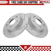 New Rear Brake Rotors Set Solid For 2016-2023 Honda Civic 2019-2022 Insight