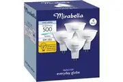 Mirabella Led Gu5.3 6w 500lm Cool White Light Globe 4 Pack