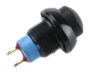 Apem PUSH BUTTON SWITCH IPR3SAD2104 5A Momentary SPST, Solder Terminal BLACK