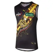 Richmond Tigers PUMA AFL Mens Indigenous Guernsey | Black/ Yellow by Sporting Ho
