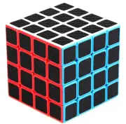 Carbon Fiber 4x4 Puzzle Cube Smooth Pro Advanced Speed Cube for Puzzle Gifts