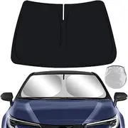 YEGZA Car Sun Shade for Toyota Corolla 2020 2021 2022 2023 2024 Hybrid Hatchback Auto Interior Accessories Foldable Sunshade Windshield Visor Foldable Cooler Protector Front Windows Cover Shield