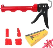 Drip-Free Caulking Gun 15:1 Thrust Ratio Nylon Frame for 10oz/300ml Tubes