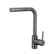 Fienza Isabella Deluxe Brushed Nickel Solid Brass Pull-Out Swivel Kitchen Mixer