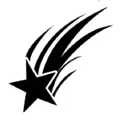 SHOOTING STAR Large Stencil Template Airbrush Paint 7" x 7 1/2"