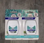 2X Guru Nanda Expandable Floss - 55 Yards Waxed And Flavored Peppermint NEW