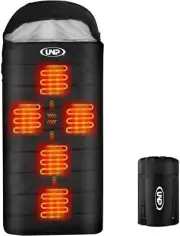UNP Heated Sleeping Bag with 3 Temperature, Water-Resistant Lightweight All Seas