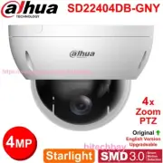 Dahua SD22404DB-GNY 4MP Starlight 4x Zoom PTZ WizSense IP Camera IVS SMD3.0 PoE