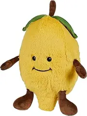 Warmies Plush Lemon Microwavable Weighted Teddy with French Lavender Scent, Hot or Cold Wheat Bag for Cool Relaxation and Warm Relief