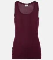 [Saint Laurent] Saint Laurent Wool tank top UK 12 burgundy