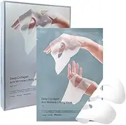 Bio-Collagen Real Deep Mask,Collagen Face Mask,Lifting Mask, Pore Minimizing, Elasticity Improvement,Moisturize, Firm & Enhance Skin Vitality (2 packs (10 sheets))