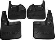 Car Mud Flaps Compatible with Toyota Hilux Revo 4WD 2015 2016 2017 2018 2019 2020 2021 Splash Guards Front Rear Mudguards Mudflaps Fenders