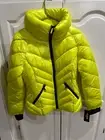 Guess Cire Puffer Jacket In Highlighter Yellow Women's Size Medium NWT $150