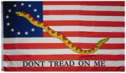 3X5 Betsy Ross Don't Tread On Me Navy Jack 2nd Amendment 100D 3'x5' Flag
