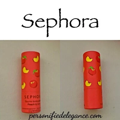 NEW Sephora Collection Clean Moisturizing Lip Balm Peach Full Size