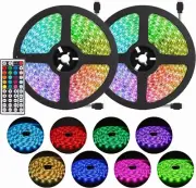 RGB LED Strip Light Kit 65.6ft Flexible Tape Lights 5050 SMD RGB 600 LEDs Non Wa