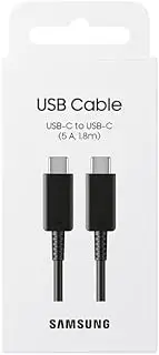 Samsung 5A USB C to C Cable, Black, 1.8M Cable Length