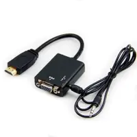 在飛比找蝦皮購物優惠-HDMI 轉 VGA 轉換器 音效轉接線1080P PS3 