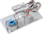 RIZGHWOY Miniature Hot Stirling Engine, Physics Teaching Model for Intuitive Understanding, Ideal for Family Science Projects