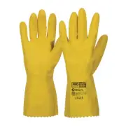 12 pairs Large Pro Choice Silverlined Gloves YELLOW