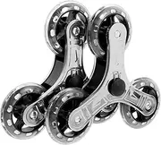 ANDRESLAD 1 Pair Shopping Cart Accessories Stair Climbing Car Accessories Luggage Cart Casters Hand Truck Wheels Trolley Casters Stair Climbing Triangle Wheels Trolley Wheels Stainless Steel