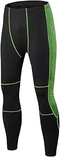 [LIUHD] Winter Thermal Fleece Cycling Base Layer Men Road Bike Pants Compression Tights Outdoor Hiking Heating Pants