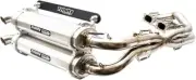 TRINITY RACING Stage 5 Exhaust Systems Silver Full System TR4119D Brushed