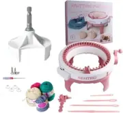Knitting Machine, Sentro 48 Needles Smart Weaving Loom Round Spinning Knittin...