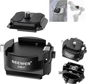 NEEWER GM47 Quick Release Plate Kit, Quick Switch Auto Lock Square QR Plate Compatible with Peak Design Capture V3 Clip, Arca Type Clamp Base Compatible with Arca Swiss DJI Ronin RS 4 Pro RS 3 RS 2