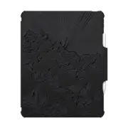 iPad Air 13-inch (M2/M3) Impact Folio Case AIM HIGH 1 IPAD, BLACK & WHITE MOUNTAINS MINIMALIST LINES NATURE MOUNTAIN ILLUSTRATION